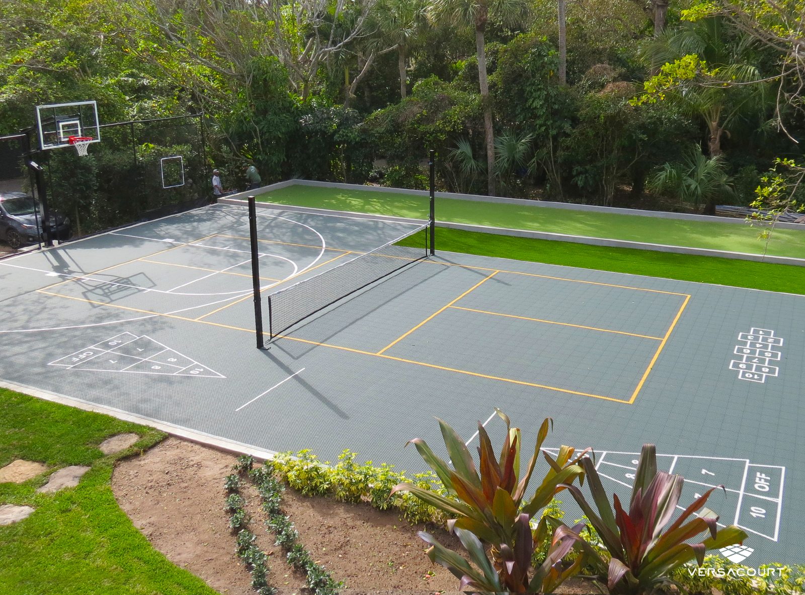 VersaCourt modular tile multi-sport court